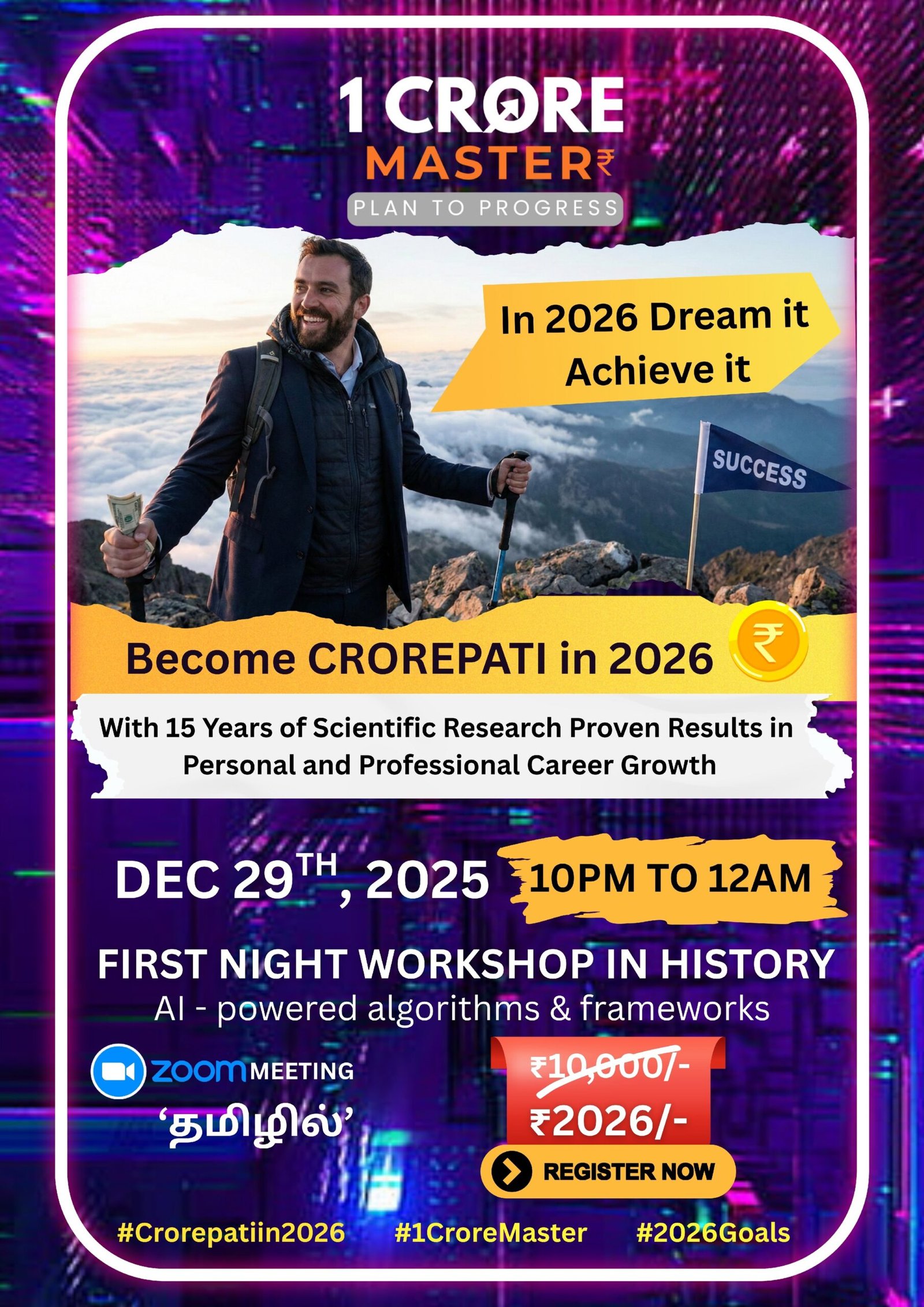 Ticket: Night Workshop (2 Days )– Become Crorepati in 2026